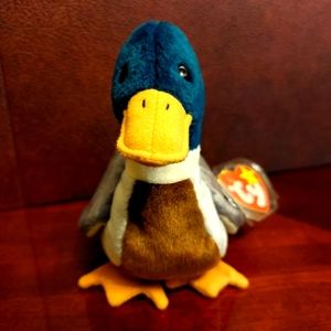 VT Original Ty Beanie Baby Jake the Mallard Very Rare Left Eye, Foot, Tag Errors